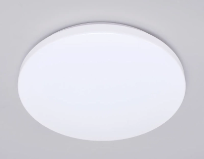 Потолочный светодиодный светильник FZ1008 WH белый 16W 6400K D250*55 (Без ПДУ)
