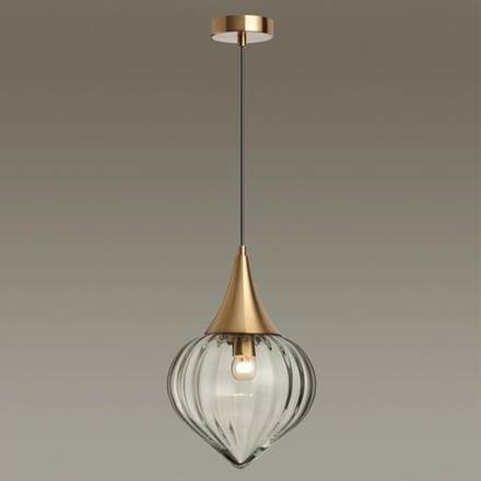 4950/1 PENDANT ODL22 469 бронзовый/прозрачный/стекло Подвес E14 1*40W KESTA