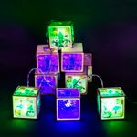 A-483 гирлянда светодиодная, прозрачный провод 2м, 10 LED с насадками