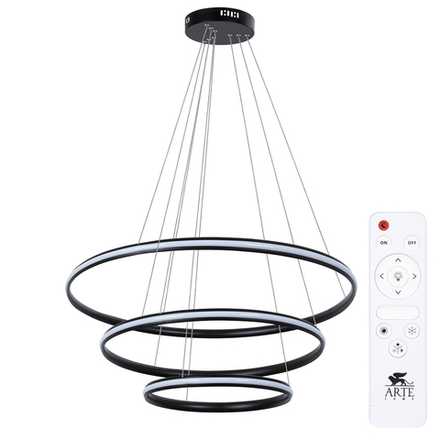 Подвесная люстра Arte Lamp MERIDIANA A2198SP-3BK, 1хLED