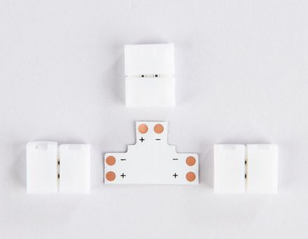 Соединитель T для светодиодной ленты 2835 12/24V (2 конт.) GS6901 (5шт)