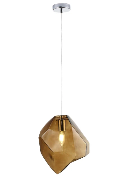 Светильник подвесной Crystal Lux NUESTRO SP1 CHROME/BROWN 3423/201