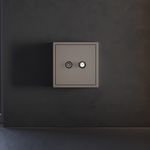 VLS001614 Накладка для розетки телевизионной оконечной TV+SAT, S70 (капучино). (ТМ Maytoni)