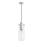5057/1B PENDANT ODL24 459 белый/прозрачный/металл/стекло Подвес E27 1*40W SCROW