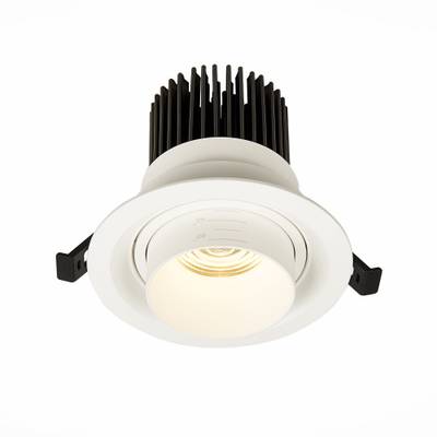 ST701.538.12 Св-к встр. Zoom Белый LED 1*12W 3000K 960Lm Ra90 15°-60° IP20 D115xH95 170-240V