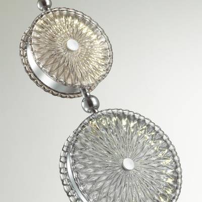 5416/13LC L-VISION ODL_EX23 154 хром/св.серый/коричневый металл/стекло Подвес LED 13W 4000K CARAMELLA