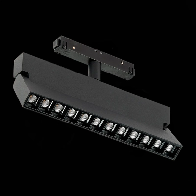 ST362.436.12 Магнитный трековый светильник Черный LED 1*12W 3000K 1 009Lm Ra>80 36° IP20 L219xW22xH134 48V