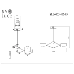 SLE6005-402-03 Светильник потолочный Черный, Золотистый/Черный LED 3*10W