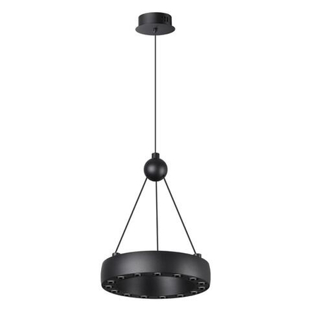 359396 OVER NT24 278 черный Светильник подвесной светодиодный, длина провода 2м IP20 LED 12W вниз/5W вверх 220V 1360Лм 3000K TURN