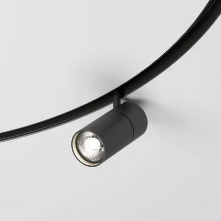 Slim Magnetic Трековый светильник для радиусного шинопровода 12W 4200K Comfi чёрный Ø 1200мм 85189/01