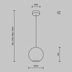 Подвесной светильник Glamping GU10x1 MOD437PL-01BG. TM Maytoni