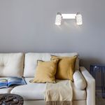 Настенный светильник с поворотными плафонами 20090/2 белый/хром