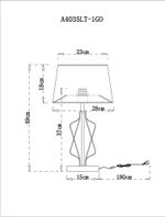 Декоративная настольная лампа Arte Lamp Fire A4035LT-1GO, 1хE27