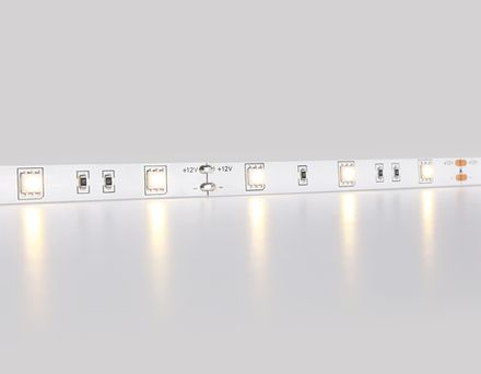 Светодиодная лента GS1801 5050 30Led/ 7.2W m/ 12V IP20 3000K/ 5000*10*1.87mm/ кратность резки 100mm (2 конт.)