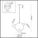 6516/1 SUSPENTIONI LN23 198 латунь Подвес E27 1*60W 220V GLOW