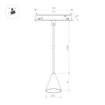 Светильник MAG-ORIENT-CONE-HANG-7W Warm3000 (BK, 40 deg, 48V) (Arlight, IP20 Металл, 3 года)
