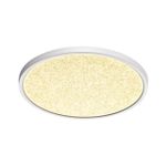 7661/32L MITRA LED SN 56 Светильник пластик/белый LED 32Вт 3000/4000K D400 IP40 OMEGA WHITE