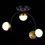 SLE6500-402-04 Люстра потолочная Черный,Золотистый/Белый LED 4*8W 4000K