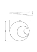 Потолочная люстра Arte Lamp MILLO A3893PL-30BK, 1хLED