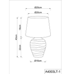 Декоративная настольная лампа Arte Lamp KORFU A4003LT-1CC, 1хE27