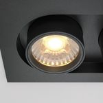 Встраиваемый светильник Hidden 3000K 2x10W 36°, DL045-02-10W3K-B. TM Maytoni