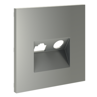 VLS002705 Накладка для розетки TV+RJ45 кат. 6, S70 (сталь). (ТМ Maytoni)