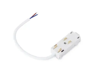 Ввод питания для шинопровода Magnetic 220V GL1101 WH белый IP20 200*28.5*18