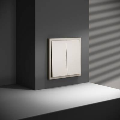 VLS020503 Перекрестный переключатель встраиваемый VOLTUM S70 двухклавишный 10А, (кашемир). (ТМ Maytoni)