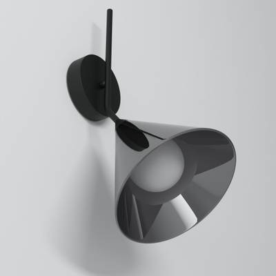 Настенный светильник со стеклянным плафоном 70161/1 черный