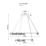 Люстра подвесная Rudeza Chrome FL1179-20P, LED
