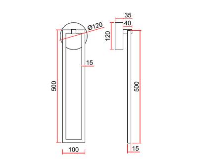 08459,36 Бра Алони латунь w50*10*7,5 Led 18W (4000K)