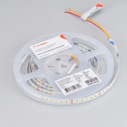 Лента RT-A240-10mm 24V White-MIX (19.2 W/m, IP20, 3528, 5m) (Arlight, Изменяемая ЦТ)