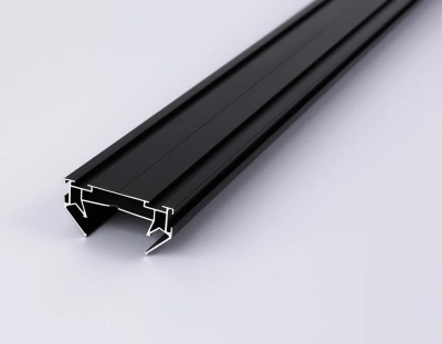 Корпус в натяжной потолок для накладного шинопровода Standard 220V GL7132 BK черный 3000*62*30