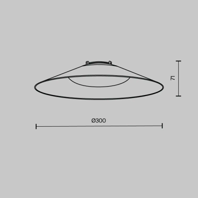 Подвесной светильник Кампана / Campana Parity 3000K 12Вт 120° белый, TR127B-12W3K-W. TM Maytoni