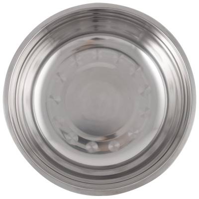 Миска Bowl-25, объем 2,3 л, с расширенными краями, из нерж стали, зеркальная полировка, диа 25 см (Минимальная отгрузка 25 шт)