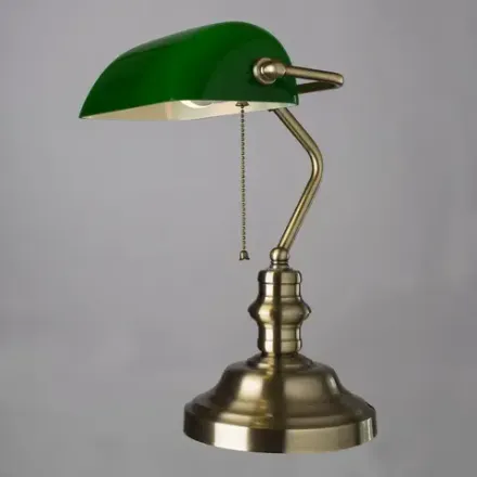 Кабинетная настольная лампа Arte Lamp BANKER A2492LT-1AB, 1хE27