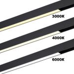 359936 PORT NT25 208 черный Трековый светильник с переключ. цв. темпер. IP20 LED 3000К\4000К\6000К 10W 90-240V VECTOR