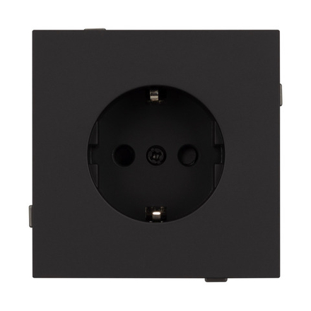 Механизм электрической розетки SCT-TENDO-MEU1-SFPL-BK (230V, 16A) (Arlight, -)