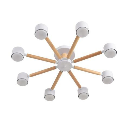 8306/8C COMFI LN26 333 белый, дерево/металл Светильник потолочный GX53 LED 8*7W 220V VUDI