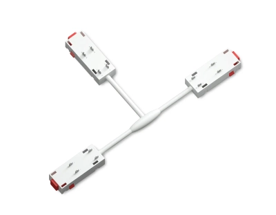 Коннектор питания T-образный для шинопровода Magnetic 220V GL1113 WH белый 250*150*18