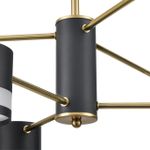 8240/6C COMFI LN25 черный/латунь, металл/акрил Люстра потолочная LED GX53 6*7W 220V LANIKA
