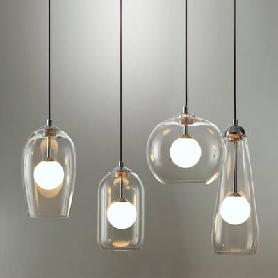 4955/1 PENDANT ODL22 339 хром/ белый/прозрачный/стекло Подвес G9 1*40W LOSTAR