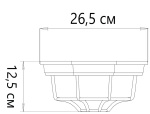 Уличный потолочный светильник Arte Lamp PEGASUS A3100PL-1BK, 1хE27