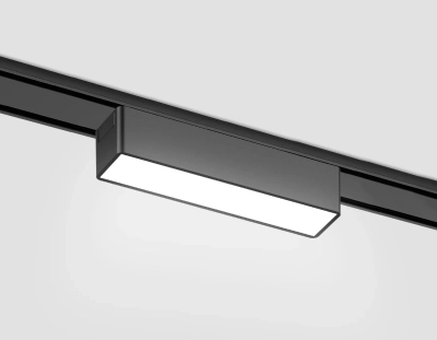 Светильник светодиодный трековый для шинопровода Magnetic Ultra Slim GV1443 BK черный IP20 5W 4200K 48V 122*26*24