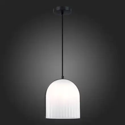 SL1302.403.01 Светильник подвесной ST-Luce Черный/Белый E27 LED 1*7W