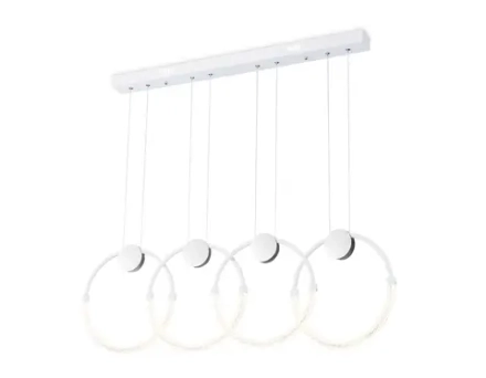 Светильник светодиодный подвесной FL10598/4 WH/CH белый/хром 4200K 45W 940*20*1200 (Без ПДУ)