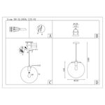 SL1056.133.01 Подвес ST-Luce Хром/Прозрачный E27 1*60W