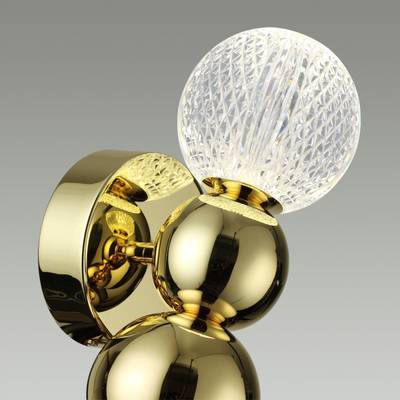 5008/4WL L-VISION ODL23 589 золотой/прозрачный/металл/акрил Бра LED 4W 4000K 230Лм CRYSTAL