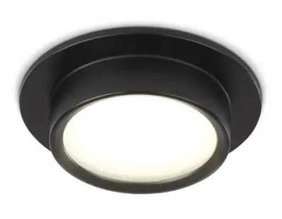 Светильник встраиваемый TN6735 BK черный IP44 GX53 D110*57