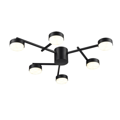 8186/6C COMFI LN26 247 черный, металл Люстра потолочная LED GX53 6*7W 220V DABRA